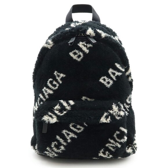 BALENCIAGA Black Leather Backpack - Picture 1 of 10